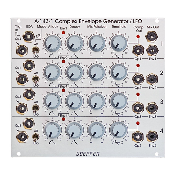 DOEPFER Quad AD/LFO A-143-1 Manual