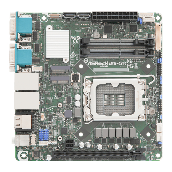 ASRock Industrial IMB-1241 Settings Manual