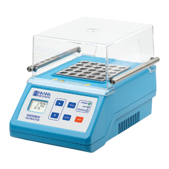 Hanna Instruments HI839800 Quick Reference Manual