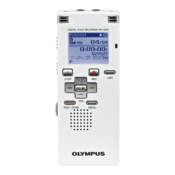 Olympus WS-400S Instructions Manual
