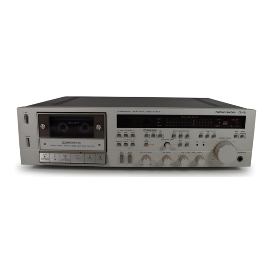 Harman Kardon CD491 Owner's Manual