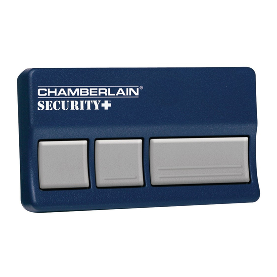 Chamberlain Security+ 953CB Owner's Manual