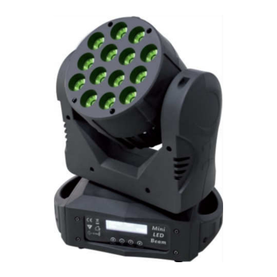 Beamz MHL-1410Wispot14x 10W Quad DMX 2.4Ghz Manual
