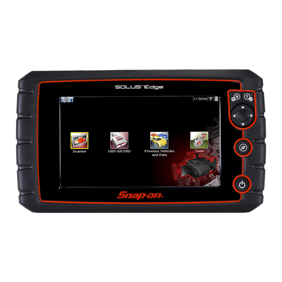 Snap-On SOLUS Edge Quick Start Manual