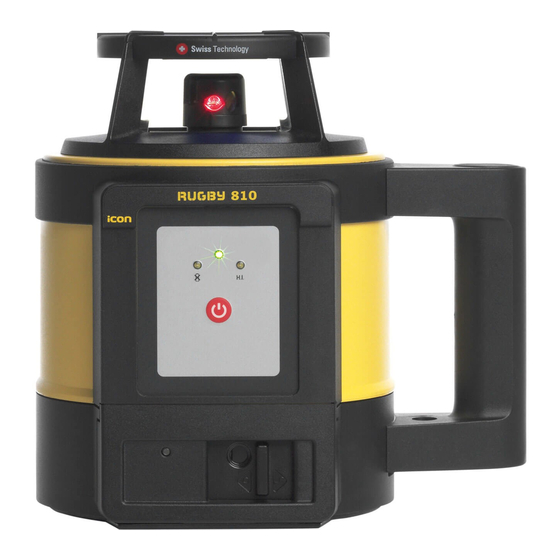 Leica Rugby 810 Quick Start Manual