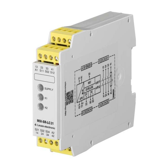 Leuze electronic MSI-SR-LC21M Series Manuals