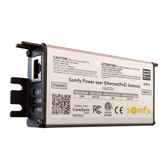 SOMFY Digital Network 1860326 Programming Manual