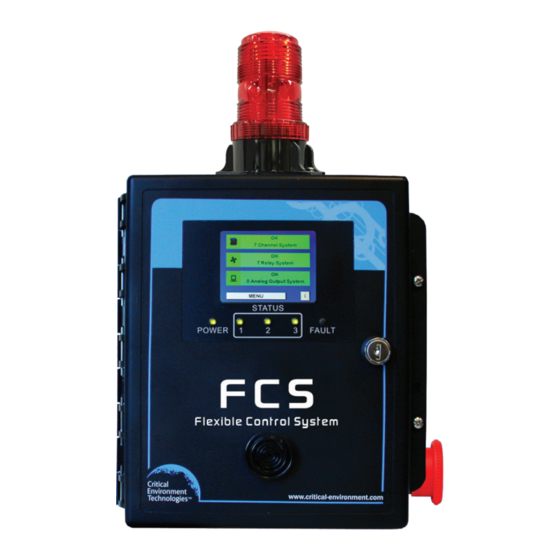 Critical Environment Technologies FCS-M Series Operation Manual