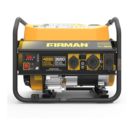 Firman P03606 Quick Reference Manual