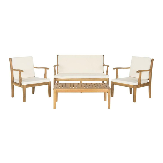 Safavieh Outdoor Montclair PAT6712 Quick Start Manual