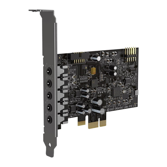 Creative Sound Blaster Audigy Fx V2 Manual