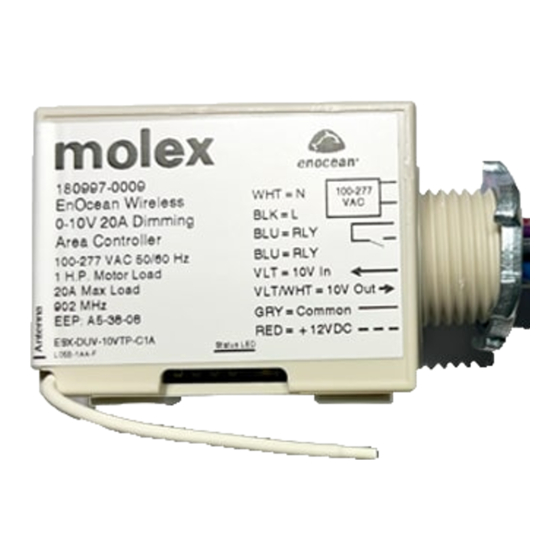 molex EnOcean Installation Instructions Manual