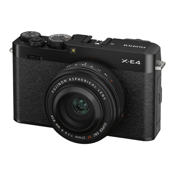FujiFilm X-E4 New Features Manual