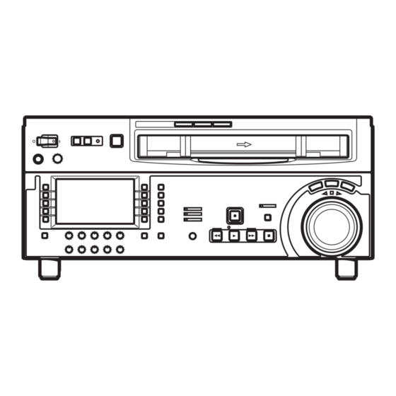 Sony HDW-1800 Operation Manual