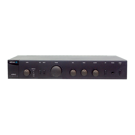 Arcam Alpha 5 Service Manual
