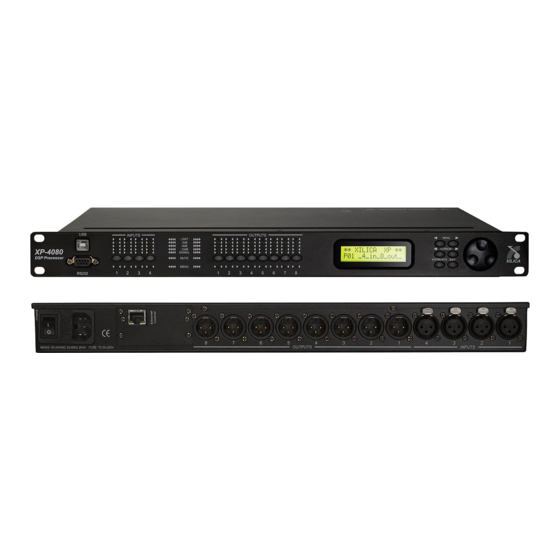 Xilica Audio Design XP series User Manual