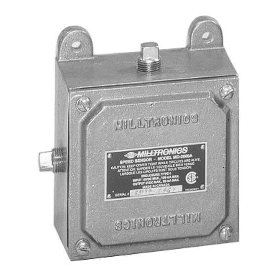 Milltronics MD-2000A Instruction Manual
