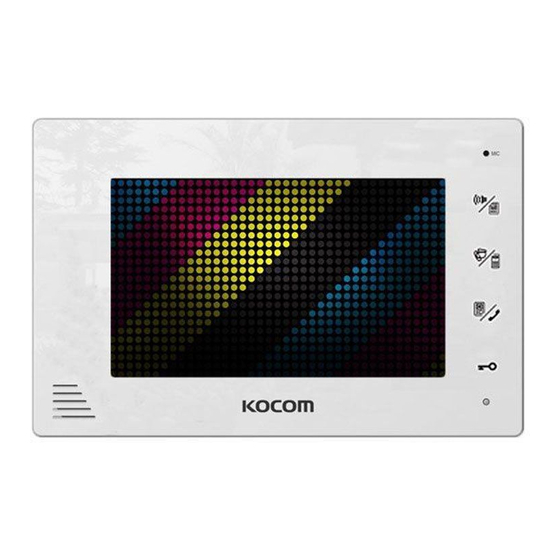 KOCOM KCV-A376 Manual