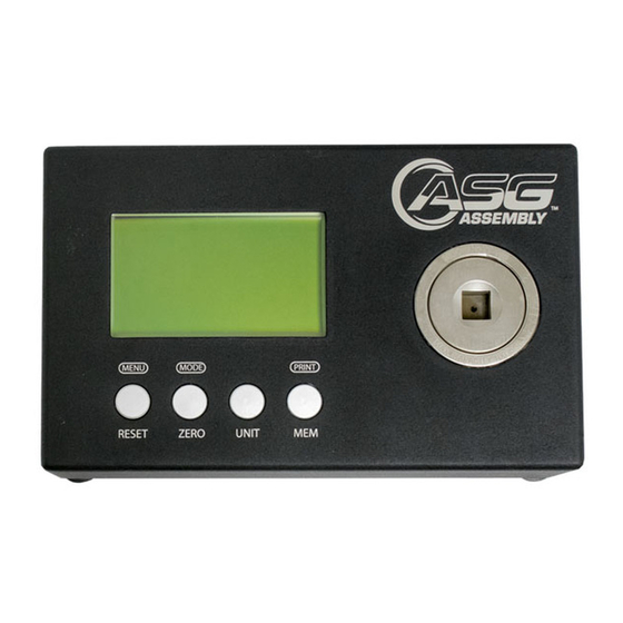 ASG DTT Series Operating Manual