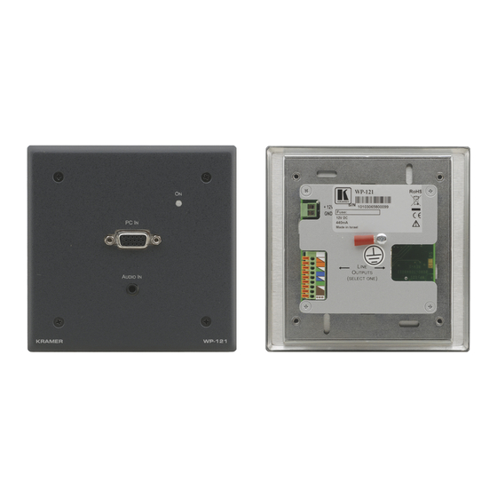 Kramer WP-121 User Manual