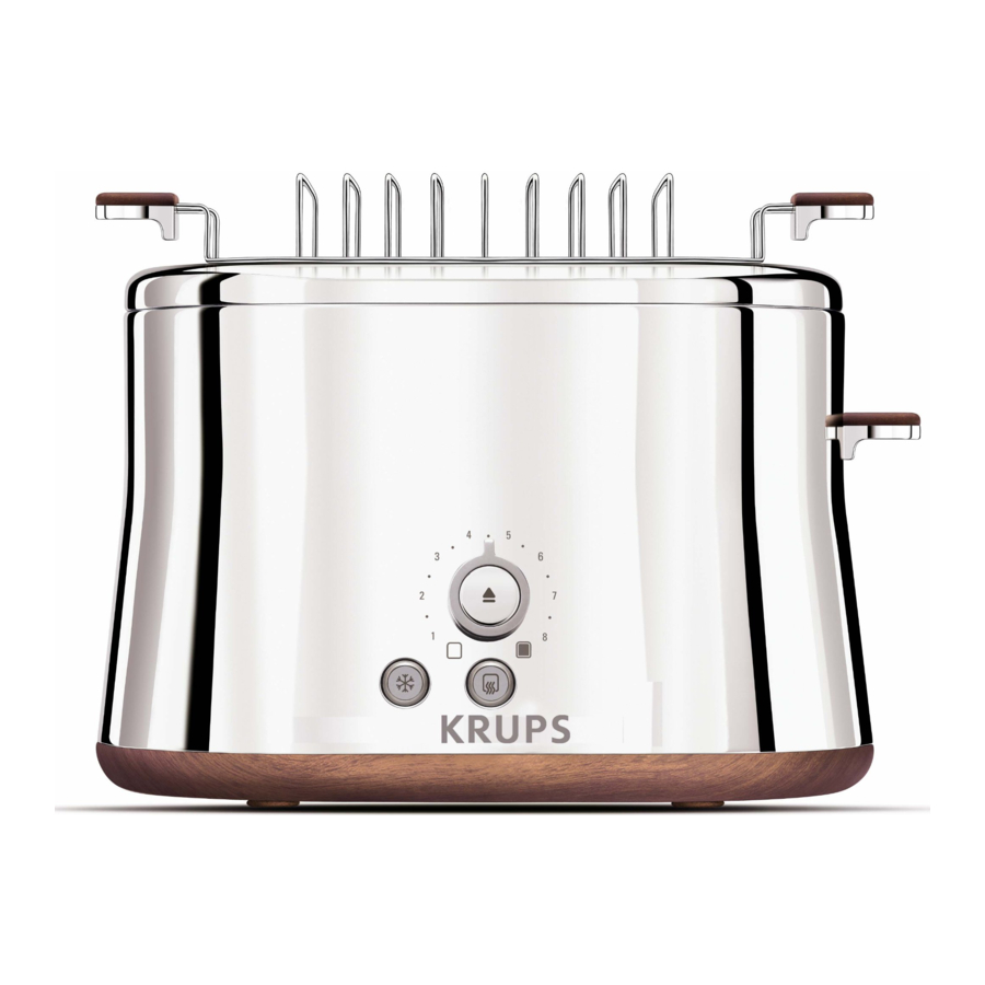 KRUPS SILVER ART KH754E50 - Toaster with 6 Variable Settings Manual