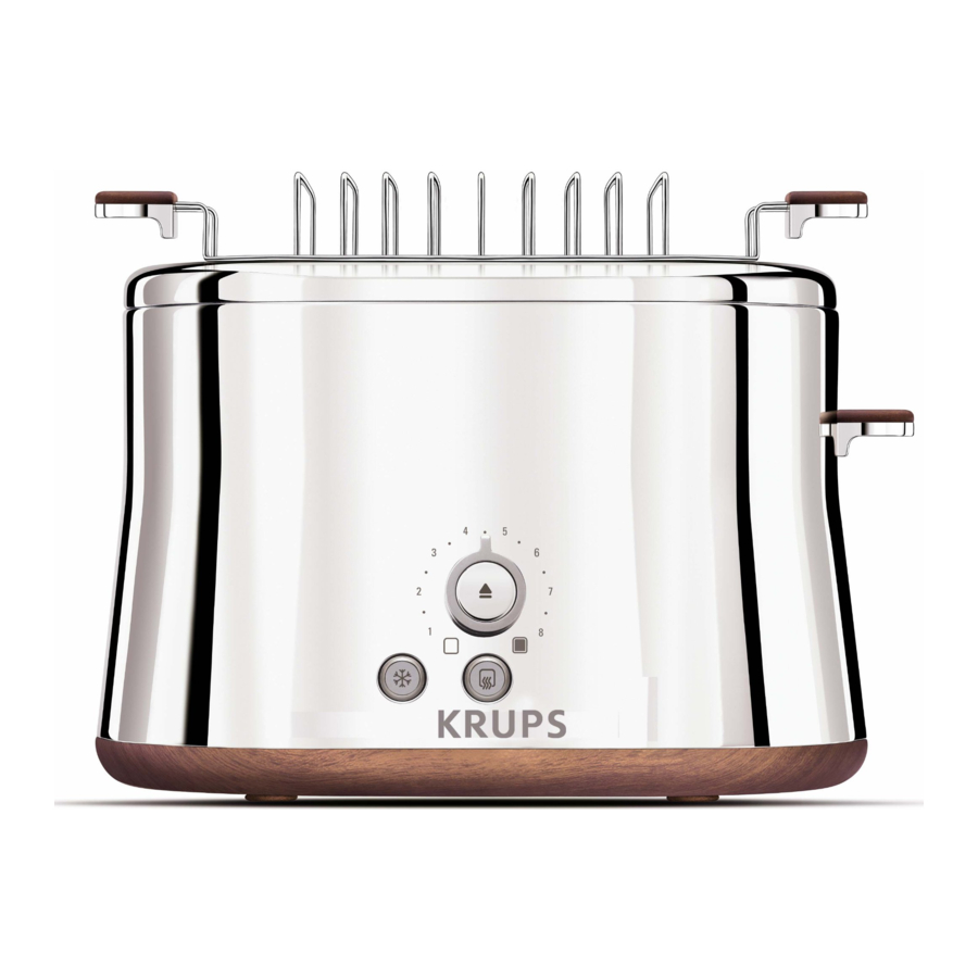 KRUPS SILVER ART KH754E50 - Toaster with 6 Variable Settings Manual