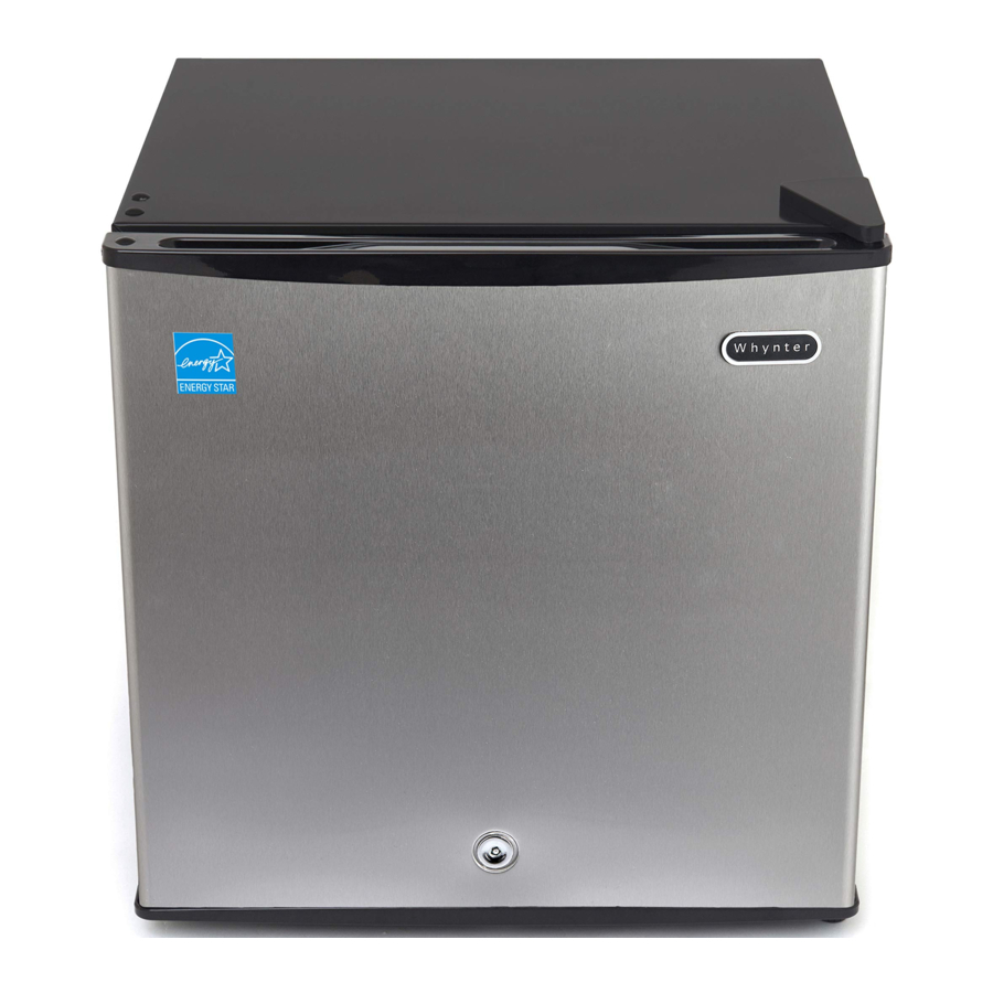 Whynter Energy Star CUF-110, CUF-112SS - UPRIGHT FREEZER Manual