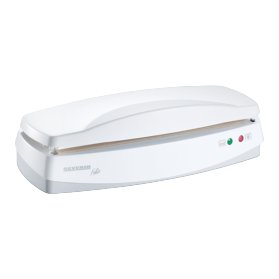 SEVERIN BAG SEALER Dimensions