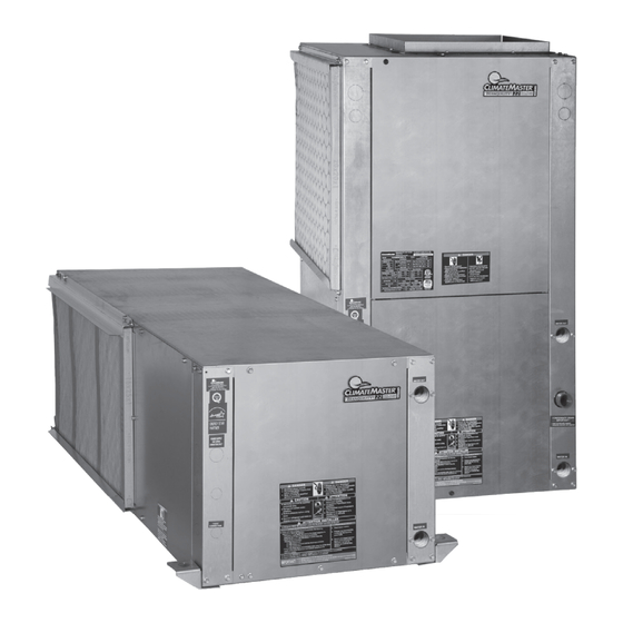 ClimateMaster TRANQUILITY TZV030DGD02ATKS Manuals