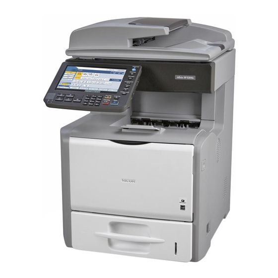 Ricoh Aficio SP 5200S Quick Manual