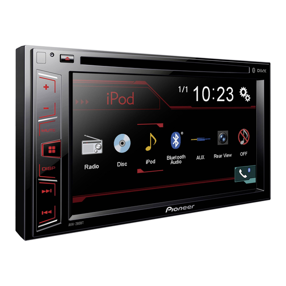 Pioneer AVH-280BT Owner's Manual