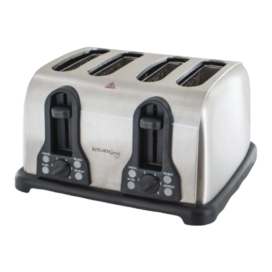 Kitchen Living 4 Slice Toaster User Manual