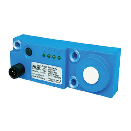 Pil Sensoren P41-80-U-CM12 Manual