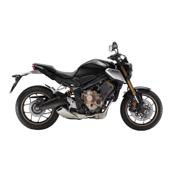 Honda CB650R 2022 Owner's Manual