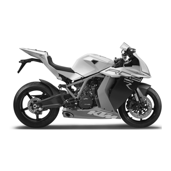 KTM 1190 RC8 R EU 2015 Owner's Manual