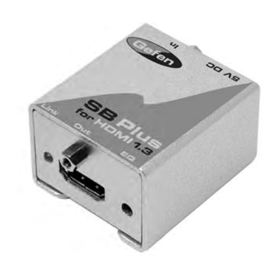 Gefen Super Booster Plus EXT-HDMI1.3-141SBP User Manual