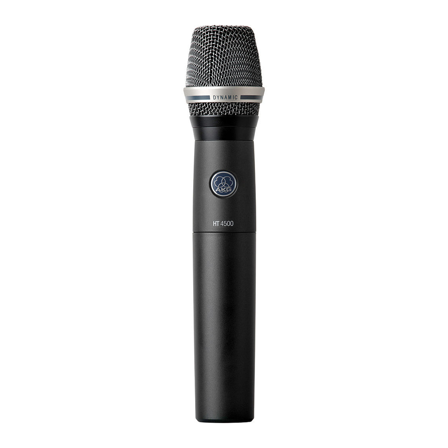 AKG HT 4500 User Instructions