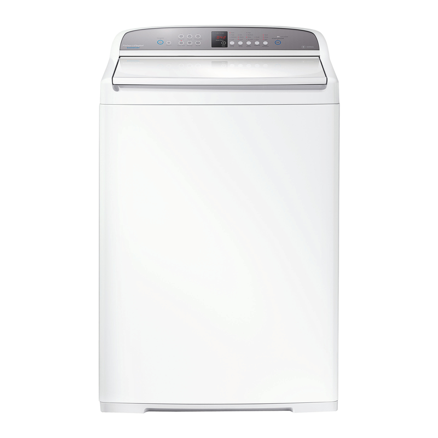 Fisher & Paykel WashSmart Installation Instructions And User Manual