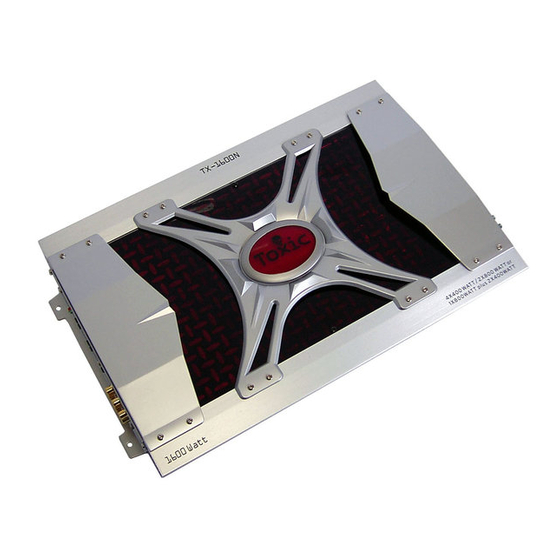 Toxic TX-1500N Owner's Manual