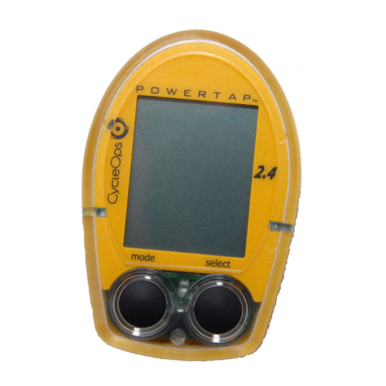 CycleOps Cervo 2.4 Owner's Manual
