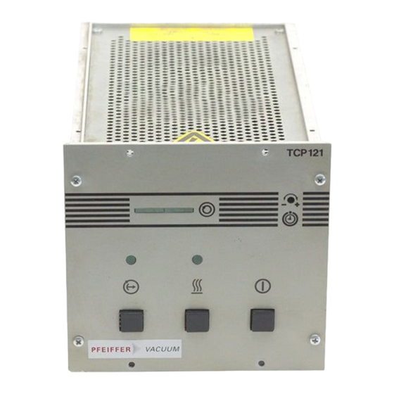 Pfeiffer Vacuum TCP 120 Operating Instructions Manual