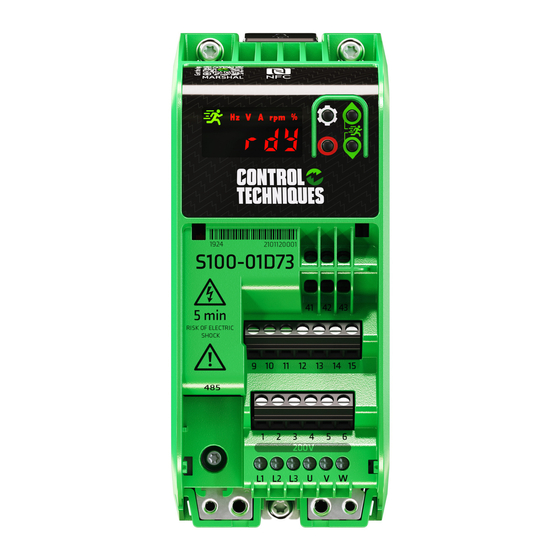 Control Techniques COMMANDER S100 Step-By-Step Manual