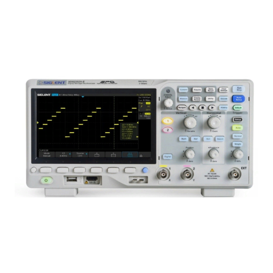 SIGLENT TECHNOLOGIES SDS2202X-E User Manual