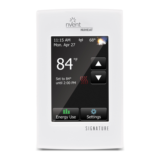 nvent NUHEAT SIGNATURE Troubleshooting Steps