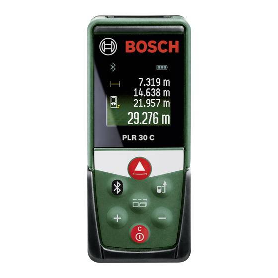 Bosch PLR30C Manuals