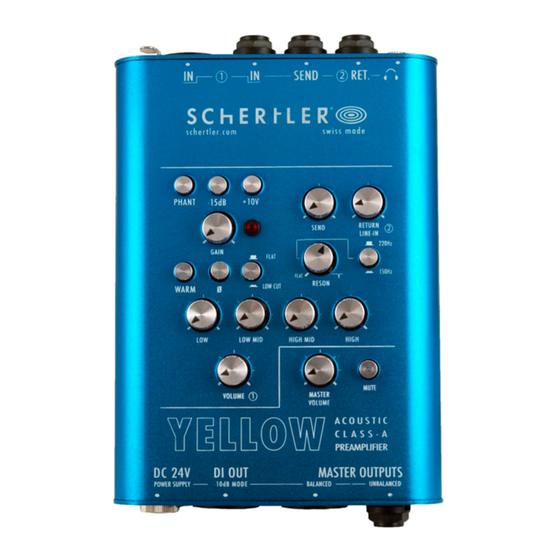 Schertler YELLOW User Manual