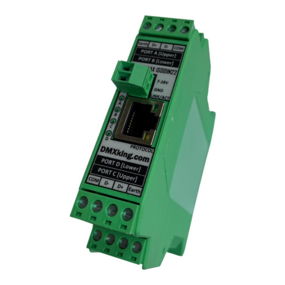 DMXking eDMX4 MAX ISODIN22 User Manual