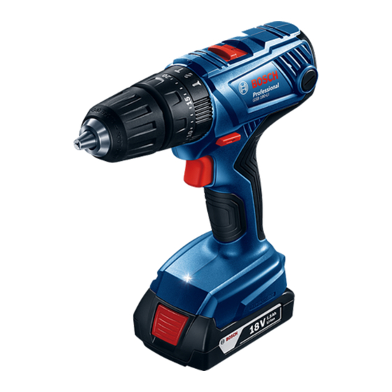 Bosch GSB 180-LI Professional Combi Drill Manuals