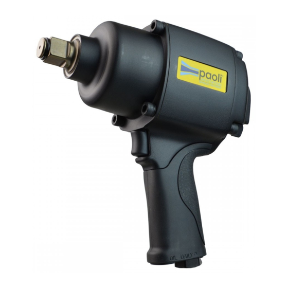 Paoli Avvitatori DP 34 Operating And Maintenance Manual