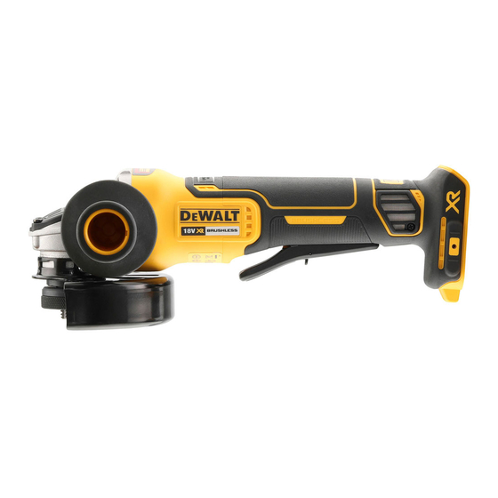 DeWalt DCG406 Original Instructions Manual